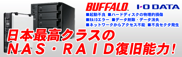 RAID・NAS｜札幌パソコンデータ復元堂のハードディスク・USBメモリ・デジカメ・SD・画像・写真の復旧・救出